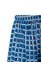 Vegetable Patch Embroidered Cobalt Blue Check Skirt image