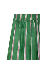 Petunia Embroidered Emerald Stripe Skirt image