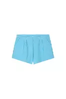 Aqua Blue Striped Beach Shorts  image