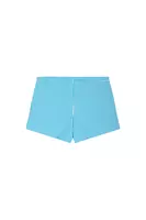 Aqua Blue Striped Beach Shorts  image