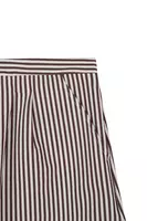 Chocolate Brown Striped Beach Shorts  image