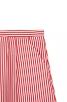 Coral Red Striped Beach Shorts  image