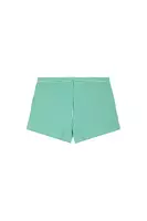 Emerald Green Striped Beach Shorts  image