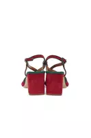 Pomegranate Red Suede Sandals  image