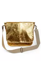 Gold Crinkled Patent Leather Bag  image