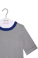 Navy Blue and White Striped Sweater  image