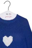 Royal Blue Sweater With Heart  image