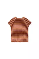 Coral and Brick Striped Knit  image