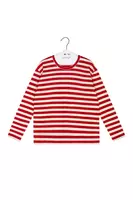 Lipstick Red and White Striped T-Shirt  image