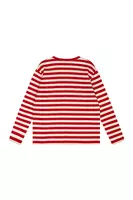 Lipstick Red and White Striped T-Shirt  image