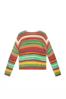 Maglione Stampato a Righe Multicolore image