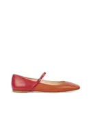 Red and Orange Colourblock Ballerinas  image