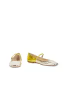 Silver and Yellow Gold Colourblock Ballerinas image