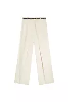 Beige Central Pleat Trousers  image