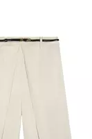 Beige Central Pleat Trousers  image