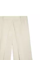 Beige Central Pleat Trousers  image