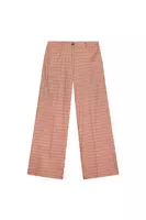 Brick and Chocolate Brown Patterned Trousers  image