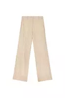 Tan and Cream Striped Trousers  image