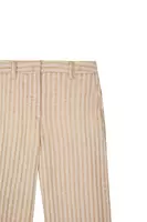 Tan and Cream Striped Trousers  image