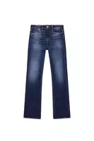 Jeans Aderenti Taglio Bootcut Blu Scuro image