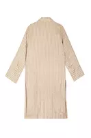 Tan and Cream Striped Overcoat image