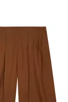 Pantaloni in Voile Marrone Cannella image