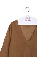 Maglione Distressed Marrone Moka image