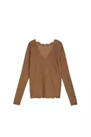 Maglione Distressed Marrone Moka image