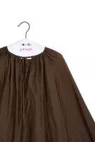 Blusa in Chiffon Marrone Cioccolato image