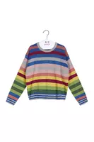 Maglione a Righe Arcobaleno Metallizzato image