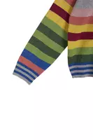 Maglione a Righe Arcobaleno Metallizzato image