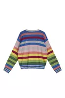 Maglione a Righe Arcobaleno Metallizzato image