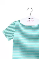 Emerald Green Striped T-Shirt  image