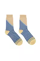 Dusty and Navy Blue Striped Socks  image