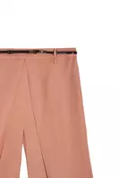 Pantaloni Rosa Antico con Pieghe Centrali image