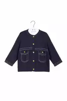 Cardigan Blu Navy con Impunture image