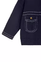 Cardigan Blu Navy con Impunture image