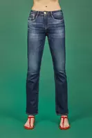 Deep Blue Slim Bootcut Jeans  image