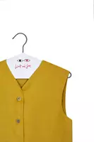 Mustard Yellow Tailored Waistcoat  image