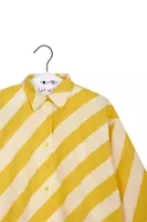 Sunshine Yellow Diagonal Striped Shirt  image