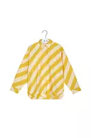 Sunshine Yellow Diagonal Striped Shirt  image