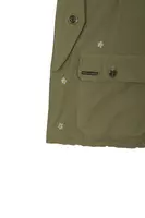 Khaki Daisy Embroidered Cargo Mini Skirt  image