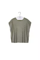 Sage Green Metallic T-Shirt  image