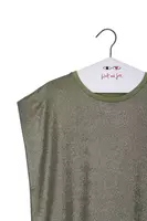 Sage Green Metallic T-Shirt  image