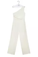 Ivory Asymmetrical Jumpsuit  image