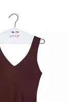 Wine Sleeveless Dress  image