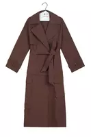 Cappotto Trench Trasformabile Marrone Cioccolato image