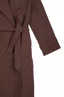 Cappotto Trench Trasformabile Marrone Cioccolato image