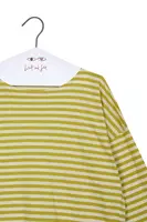 Oil Green and Ivory Striped T-Shirt  image