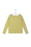 Oil Green and Ivory Striped T-Shirt  image